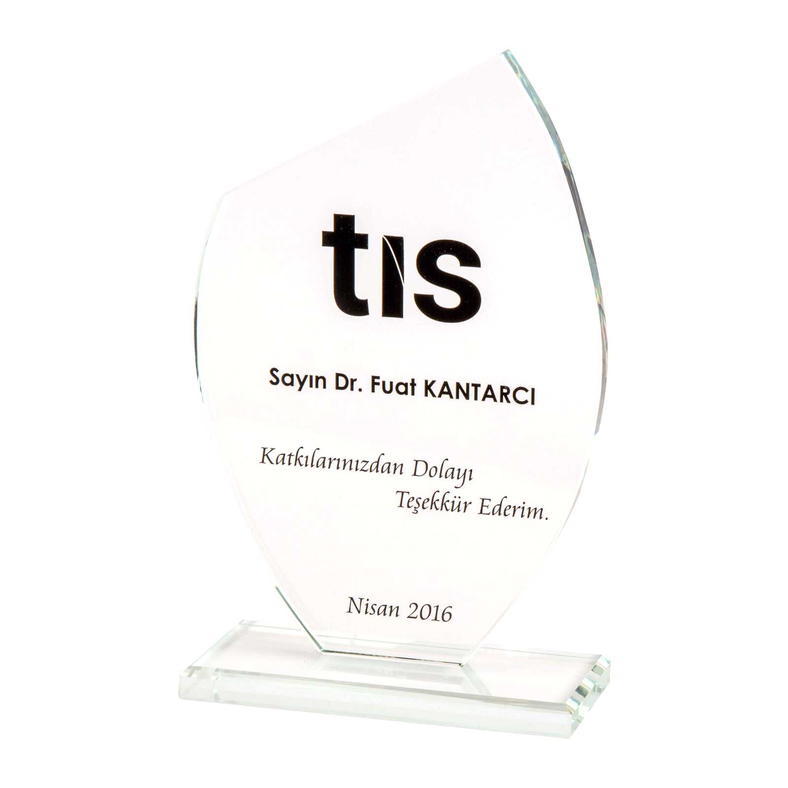 ONAT KRİSTAL PLAKET