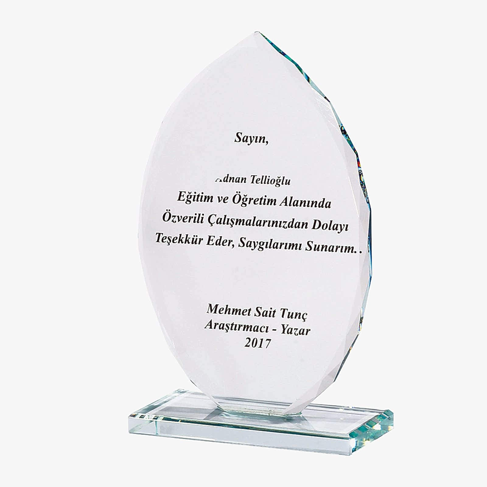 ULAŞ KRİSTAL PLAKET
