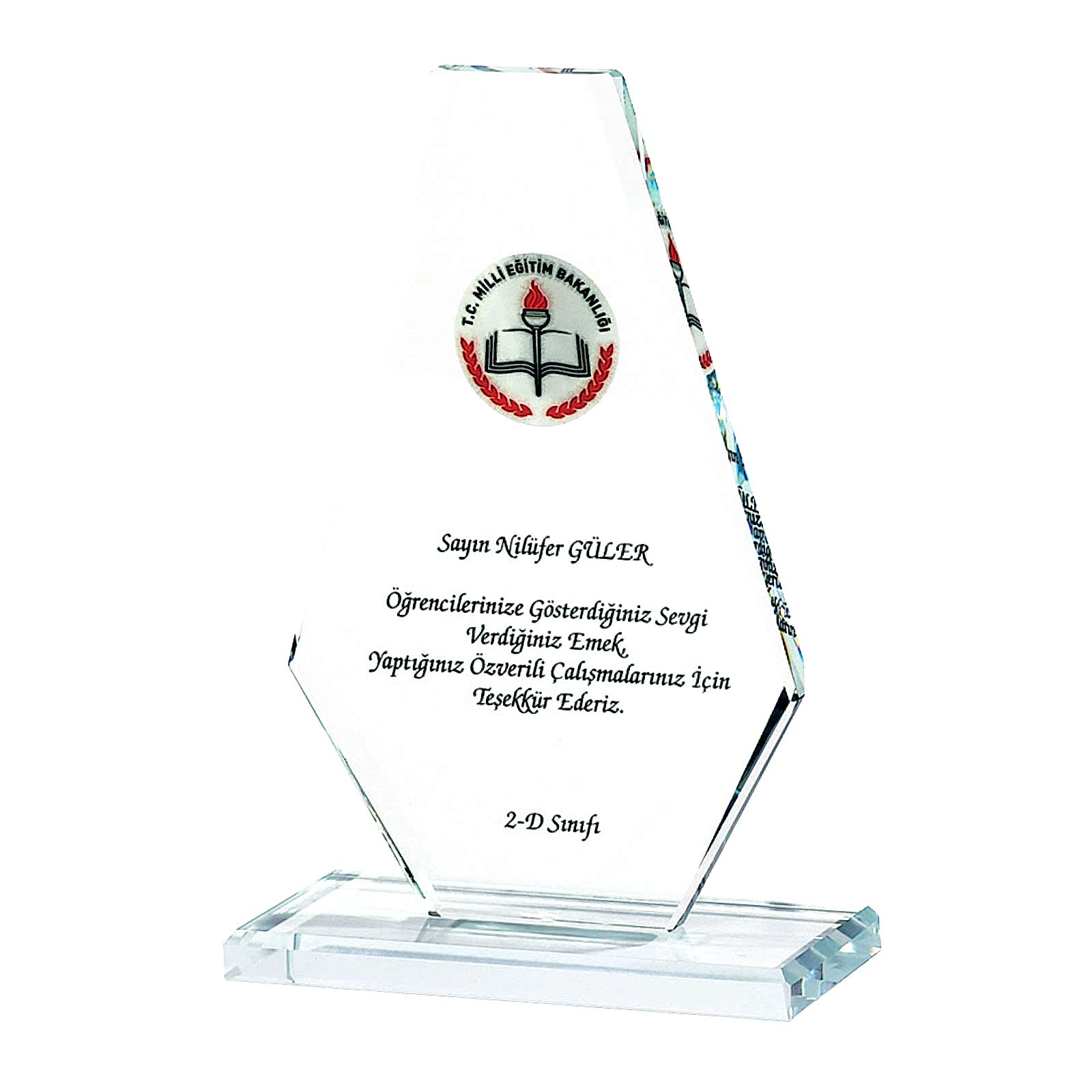 YAMAN KRİSTAL PLAKET