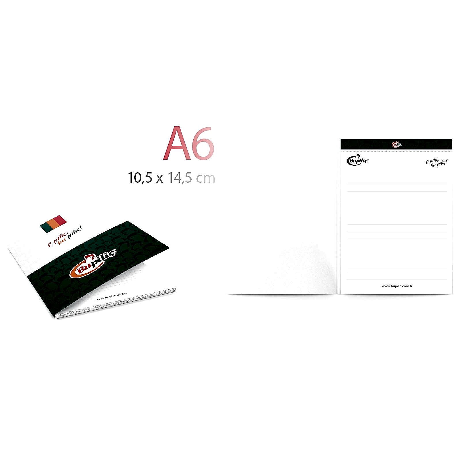 ALA-42 KAPAK GEÇMELİ YANA AÇILIR A6 BLOKNOT