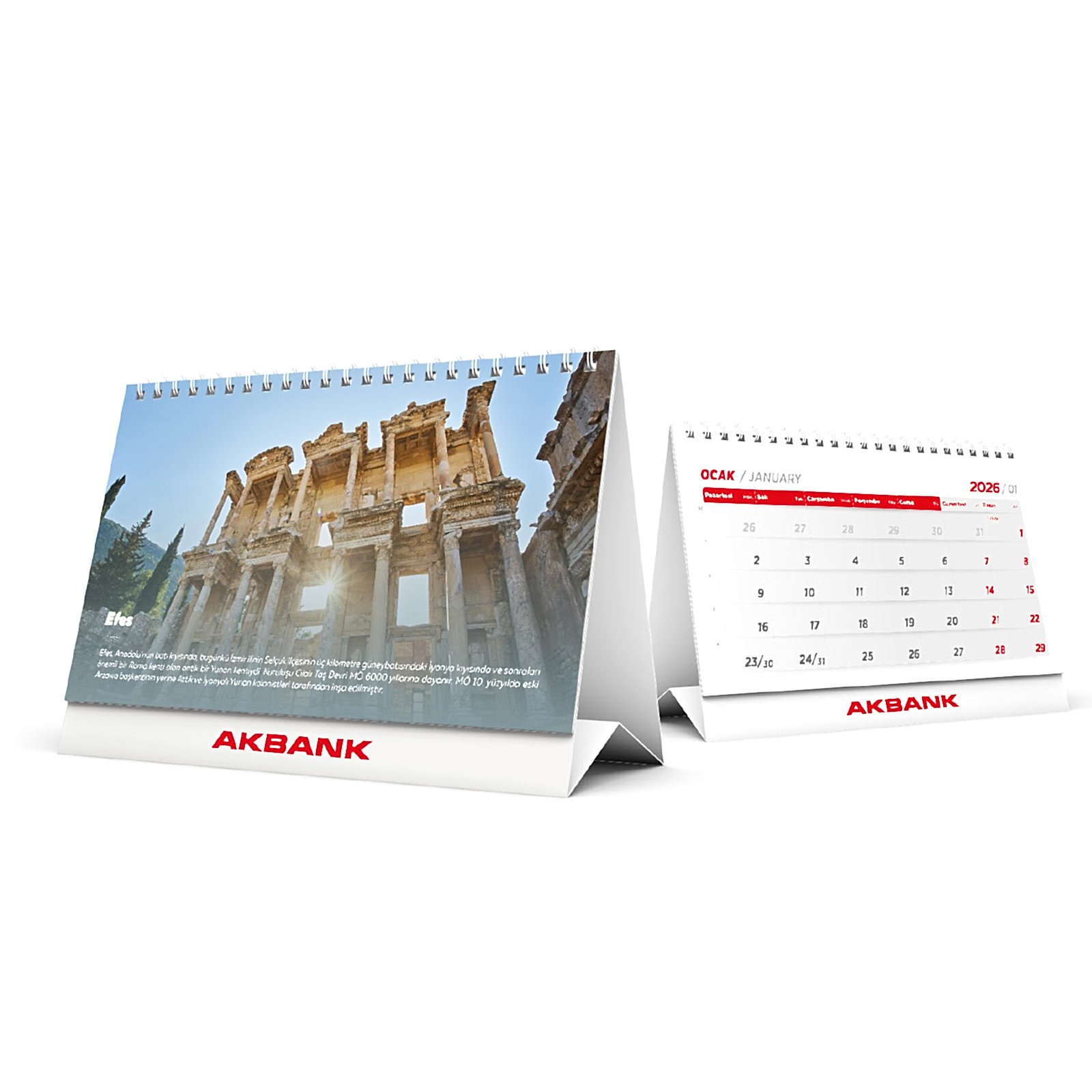 ALA-20 (TARİHİ YERLER) ÜÇGEN MASA TAKVİMİ