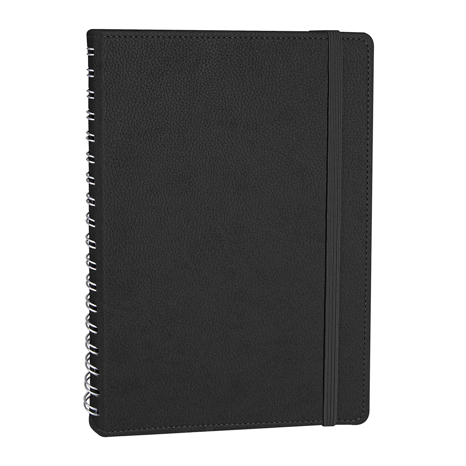 SÖĞÜTÖZÜ SİYAH SPİRALLİ TARİHSİZ DEFTER (17X24 CM)