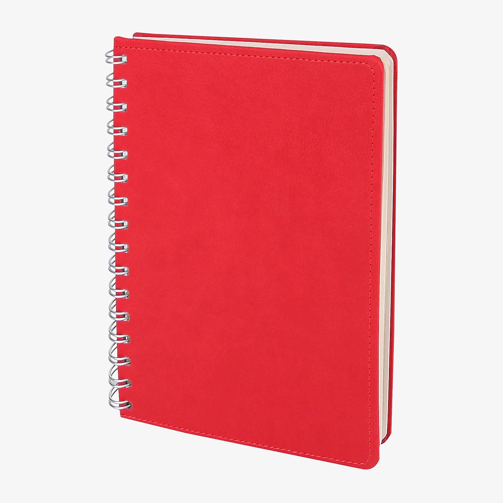 BATIKENT KIRMIZI SPİRALLİ TARİHSİZ DEFTER (15X21 CM)