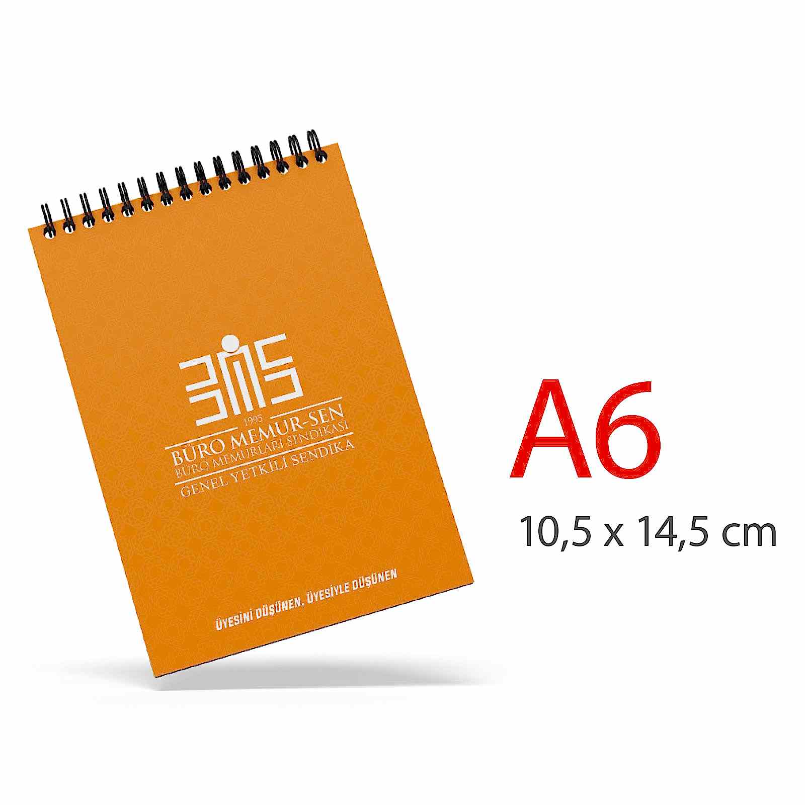 ALA-31 A6 KARTON KAPAKLI SPİRALLİ BLOKNOT