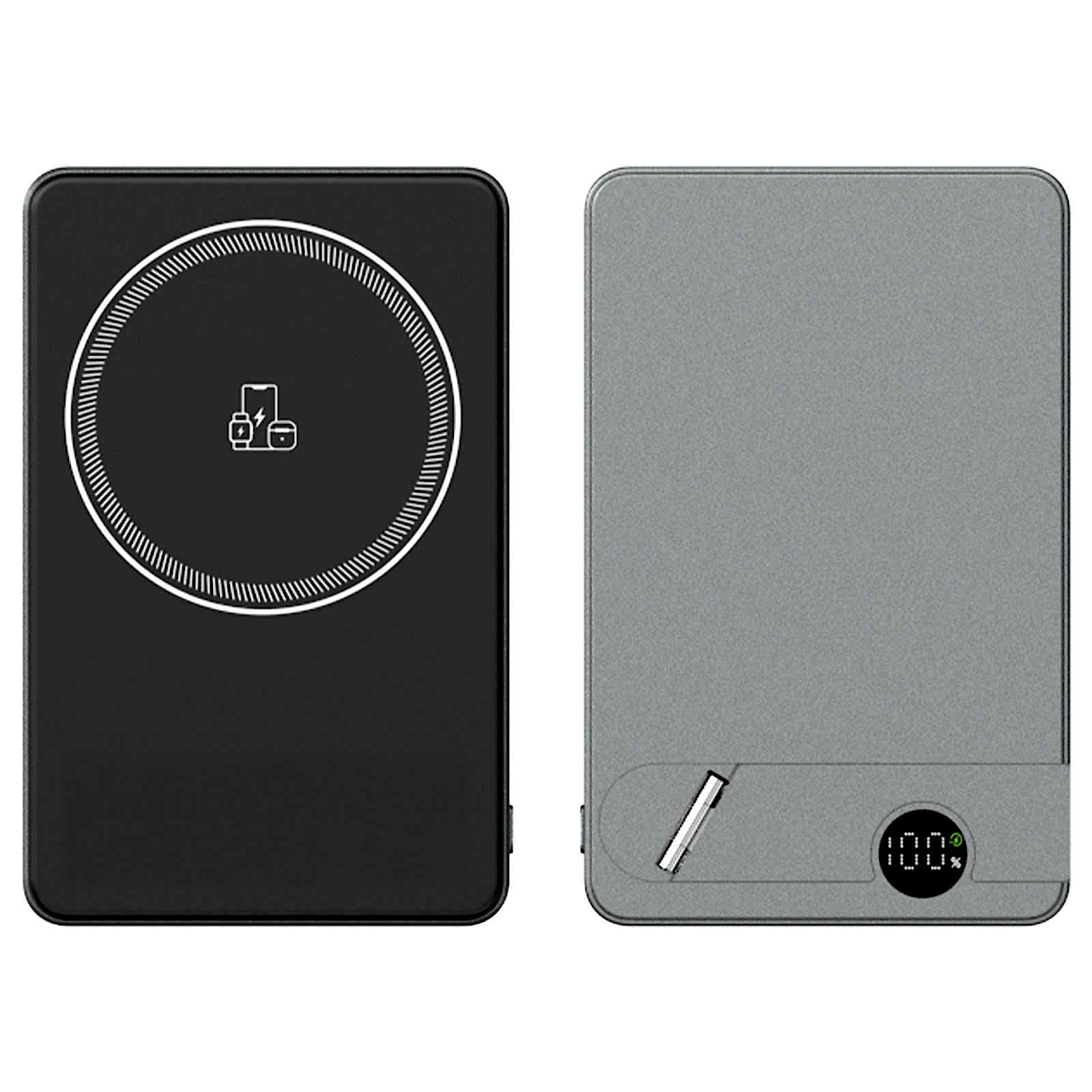 KİLYOS 10.000 MAH SİYAH MAGSAFE  ve  WIRELESS STANDLI POWERBANK